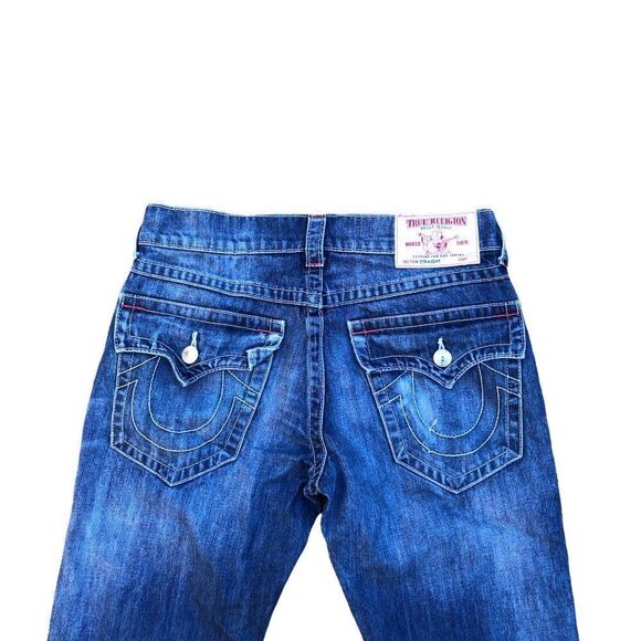 True Religion Jeans Size 31 STRAIGHT Blue - Picture 2 of 7